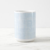 Hellblauer falscher Leinen-Junggesellinnenabschied Kaffeetasse (Mittel)