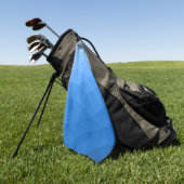 Hellblauer Farbverlauf geometrisches Maschenmuster Golfhandtuch (Gras)
