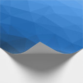 Hellblauer Farbverlauf geometrisches Netz Muster Geschenkpapier (Ecke)