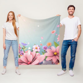 Hellblauer Fleece Blanket