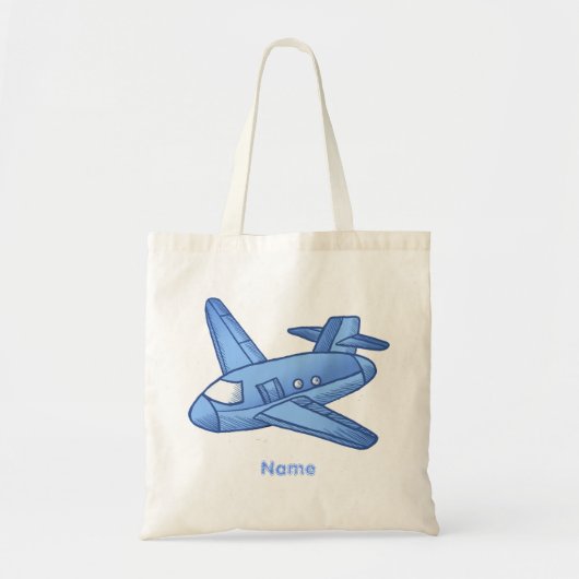 Hellblauer Flugzeugtote Bag Tragetasche (Vorne)