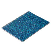 Hellblauer funkelnd Glitzer Notizblock (Linke Seite)
