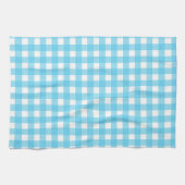 Hellblauer Gingham Geschirrtuch (Horizontal)