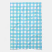 Hellblauer Gingham Geschirrtuch (Vertikal)