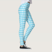 Hellblauer Gingham Leggings (Rechts)