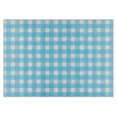 Hellblauer Gingham Schneidebrett (Vorderseite)