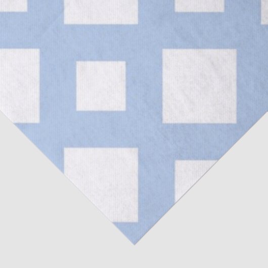 Hellblauer Gitter im Weißzettel Seidenpapier (Detail)