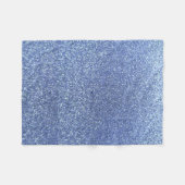 Hellblauer Glitter Fleecedecke (Vorderseite (Horizontal))