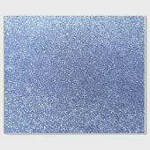 Hellblauer Glitter Geschenkpapier (Flach)