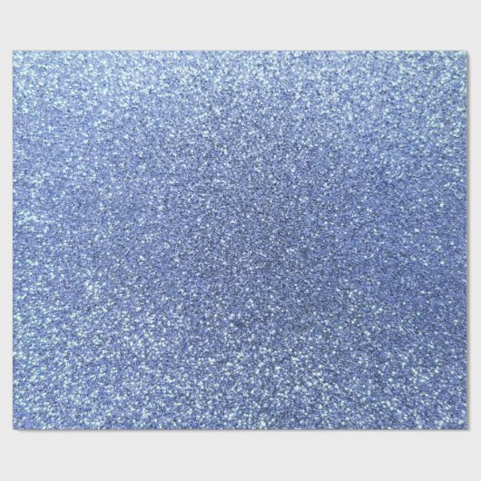 Hellblauer Glitter Geschenkpapier (Flach)