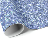 Hellblauer Glitter Geschenkpapier (Rolleneckpunkt)