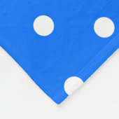 Hellblauer goldgelbe Streifen Fleecedecke (Ecke)