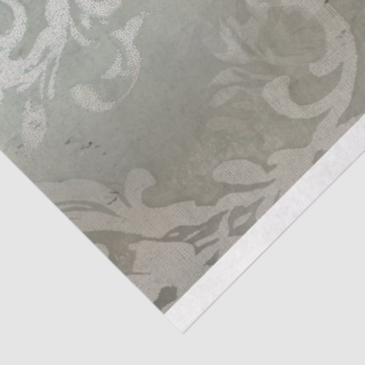 Hellblauer Grau, gewitterter Damast Hintergrund Seidenpapier (Ausschnitt)