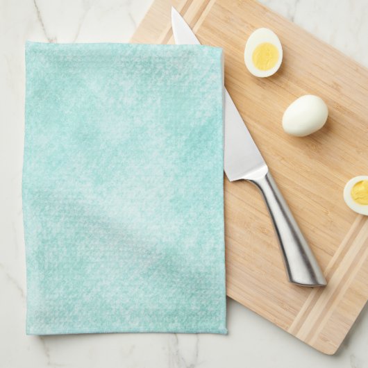 Hellblauer grüner küchentuch (Viertel Falte)