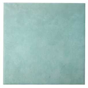 Hellblauer grüner Watercolor-personalisierte Fliese