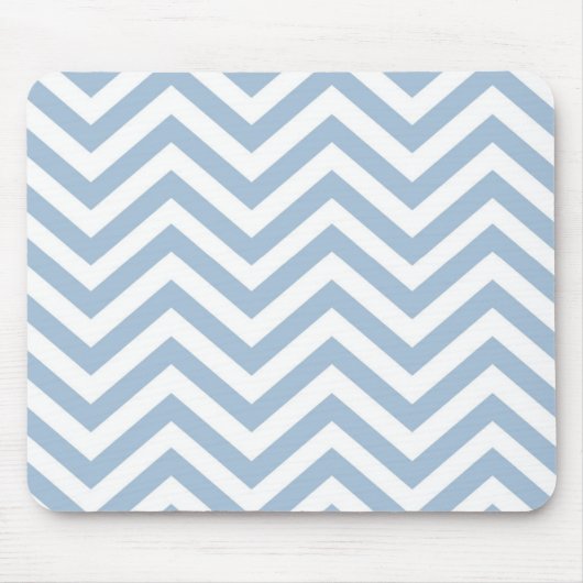 Hellblauer Grunge-strukturiertes Zickzack Mousepad (Vorne)