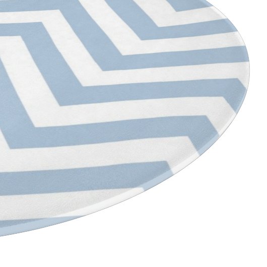 Hellblauer Grunge-strukturiertes Zickzack Schneidebrett (Ecke)