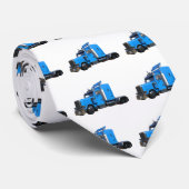 Hellblauer halb LKW in der drei Viertel-Ansicht Krawatte (Gerollt)