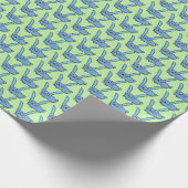 Hellblauer Hase Geschenkpapier (Ecke)