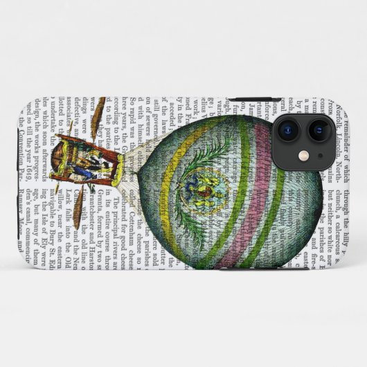 Hellblauer Heißluft-Ballon Case-Mate iPhone Hülle (Rückseite (Horizontal))