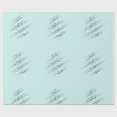 Hellblauer Hellblauer Moderne, wedge-förmige Schla Geschenkpapier (Flach)