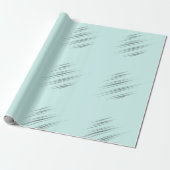 Hellblauer Hellblauer Moderne, wedge-förmige Schla Geschenkpapier (Ungerollt)
