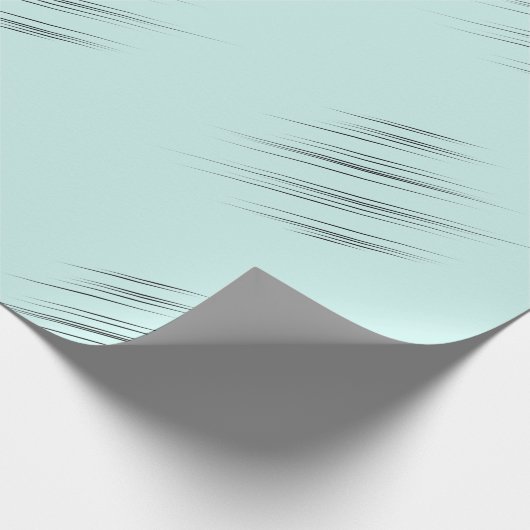 Hellblauer Hellblauer Moderne, wedge-förmige Schla Geschenkpapier (Ecke)