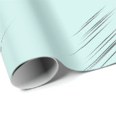 Hellblauer Hellblauer Moderne, wedge-förmige Schla Geschenkpapier (Rolleneckpunkt)