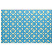 Hellblauer Hintergrund Gelber Polka Dot Nahtlos Stoff (Fat Quarter (45,7 x 55,9 cm))