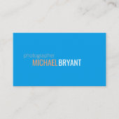 Hellblauer Hintergrund Visitenkarte (Vorderseite)