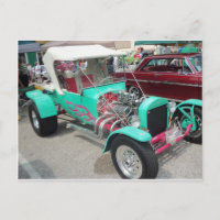 Hellblauer Hot Rod