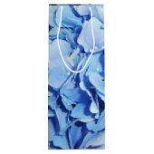 Hellblauer Hydrangea Geschenktüte Für Weinflaschen (Rückseite)