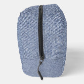 Hellblauer Jeans-Look Druck Cut Sew Bag Waschbeutel (Rechts)