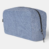 Hellblauer Jeans-Look Druck Cut Sew Bag Waschbeutel (Rechte Ecke)