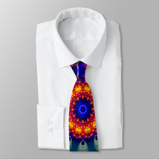 Hellblauer Kaleidoskop Krawatte (Gebunden)