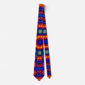Hellblauer Kaleidoskop Krawatte (Vorderseite)