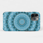 Hellblauer Kaleidoskop / Mandala Case-Mate iPhone Hülle (Rückseite (Horizontal))