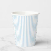 Hellblauer Kinderwagen Baby Boy Shower Pappbecher (Links)