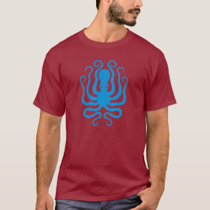 Hellblauer Kraken T-Shirt