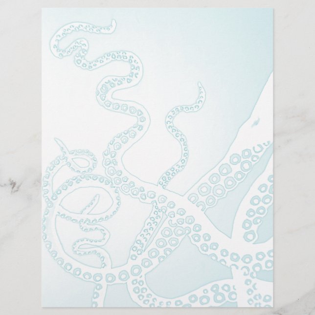 Hellblauer Kraken Tentakel (Vorderseite)