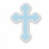 Hellblauer Kreuzkleber für Vinyl Aufkleber (Vorderseite)