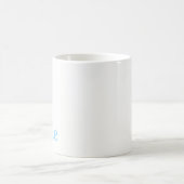 Hellblauer Lächeln Tasse  (Mittel)