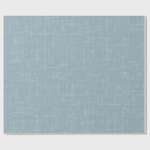 Hellblauer Leinenstein Geschenkpapier (Flach)
