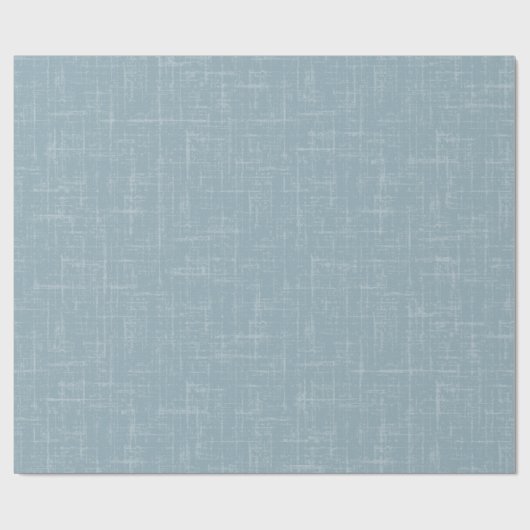 Hellblauer Leinenstein Geschenkpapier (Flach)