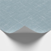 Hellblauer Leinenstein Geschenkpapier (Ecke)