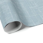 Hellblauer Leinenstein Geschenkpapier (Rolleneckpunkt)