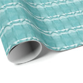 Hellblauer Marmor Elegantes Modernes Muster Geschenkpapier (Rolleneckpunkt)