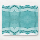 Hellblauer Marmor Elegantes Modernes Muster Mousepad (Vorne)