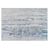 Hellblauer Marmor Schneidebrett (Vorderseite)