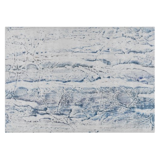 Hellblauer Marmor Schneidebrett (Vorderseite)